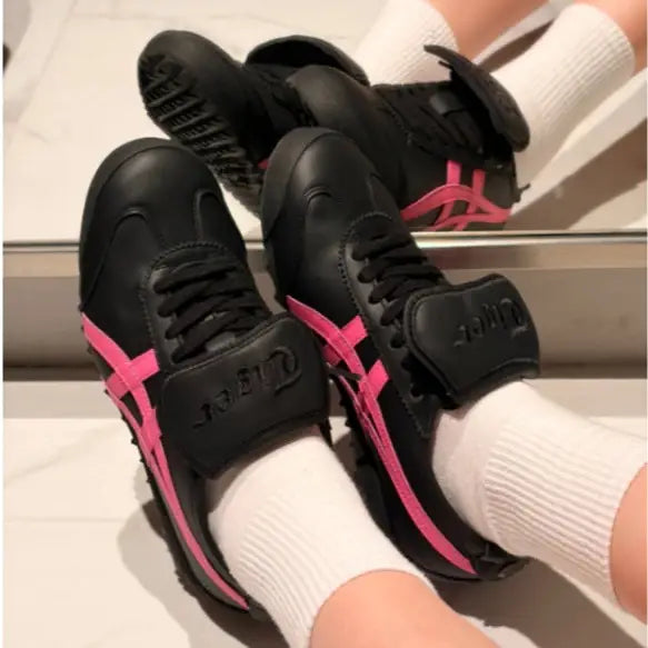 Onitsuka Tiger Mexico 66 Golf Black Blossom Pink 7A Premium Sneakers Girls D-2115