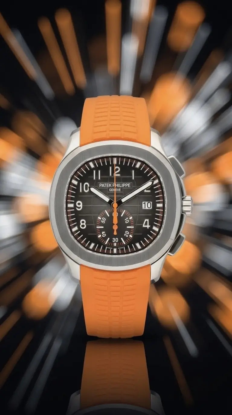 Patek Philippe Aquanaut Chronograph Orange Silver