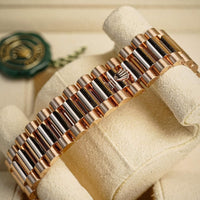 Rol_ex Presi_dent Day_Date Rose Gold Chocolate Diamond Dial Mens Watch Luxury Edition Premium Quality theroyaltime.in