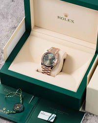 Role_x Oyster Perpetual Day Date 40 Battery Copper-Green