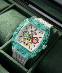 GUES S WATCH WHITE GOLD NEW EDITION 548