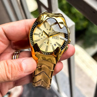Diesee_l Mercurial Chronograph Yellow Gold Snake Edition Premium Quality Luxury Watch For Men theroyaltime.in