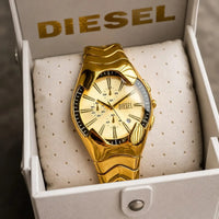 Diesee_l Mercurial Chronograph Yellow Gold Snake Edition Premium Quality Luxury Watch For Men theroyaltime.in