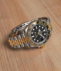 Role_x GMT Master II Zombie Black Grey Steel Yellow Gold Watch Two-tone Luxury Edition Premium Quality theroyaltime.in