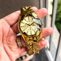 Diesee_l Mercurial Chronograph Yellow Gold Snake Edition Premium Quality Luxury Watch For Men theroyaltime.in