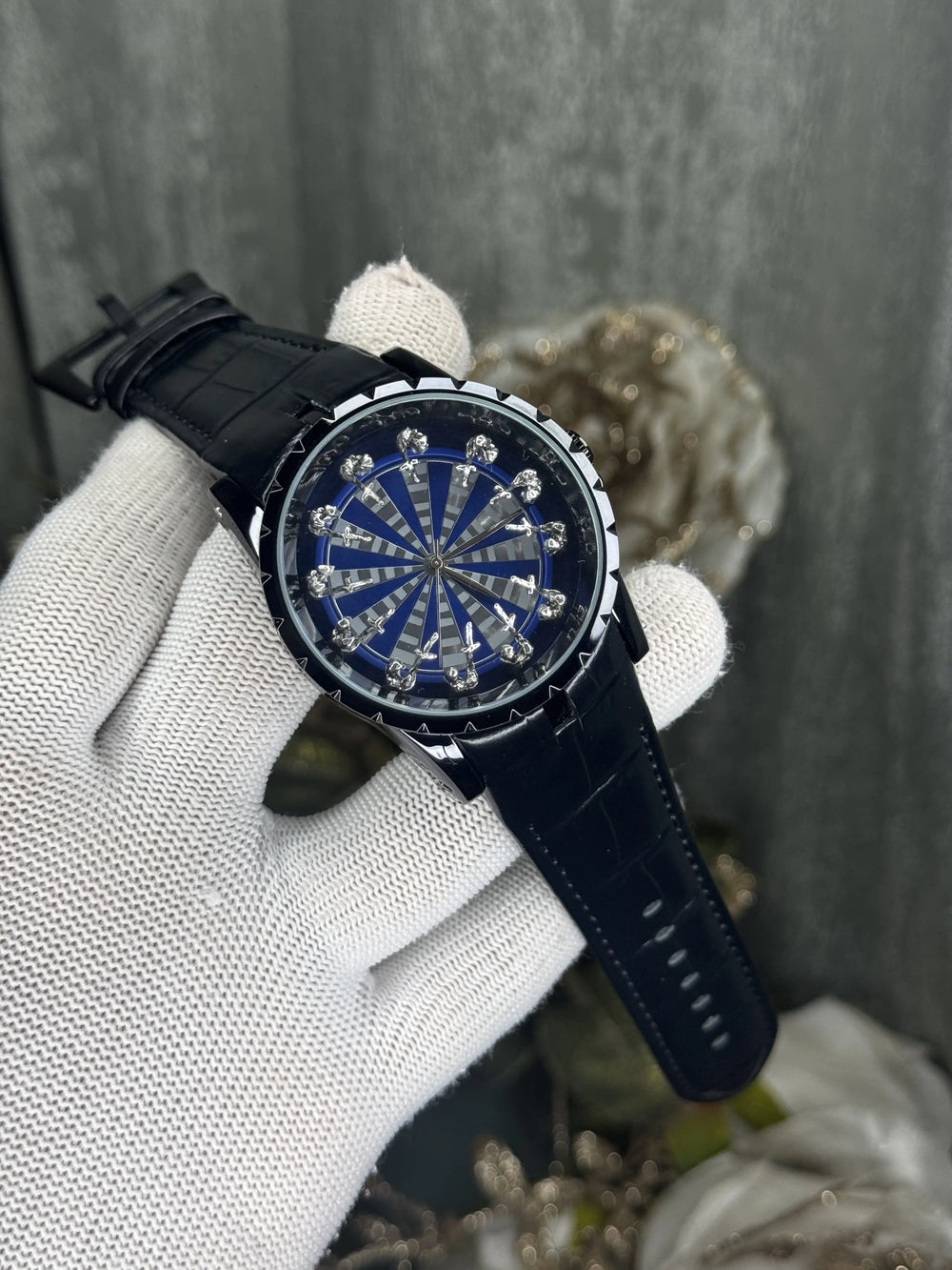 Roger Dubuis Silver Blue Onola Twelve Knights Premium Watch