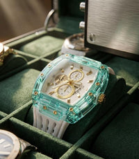 GUES S WATCH WHITE GOLD NEW EDITION 550