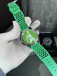Jacob&Co. Sweep Silver Green Cr7 Quartz Watch