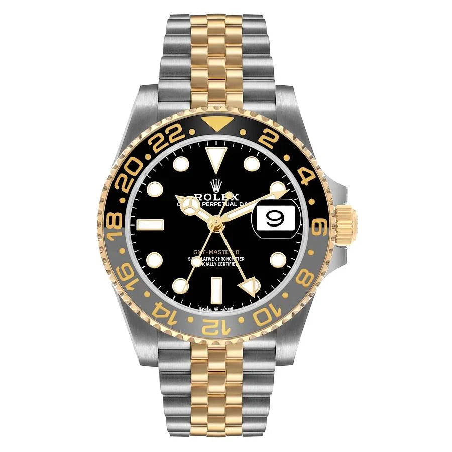 Role_x GMT Master II Zombie Black Grey Steel Yellow Gold Watch Two-tone Luxury Edition Premium Quality theroyaltime.in