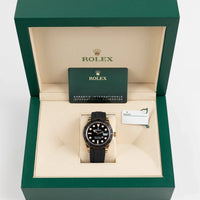 Role_x Yatch Master Yellow Gold Oysterflex Black Mint Mens Watch Luxury Edition Premium Quality theroyaltime.in