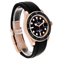 Role_x Yatch Master Rose Gold Oysterflex Black Mint Mens Watch Luxury Edition Premium Quality theroyaltime.in