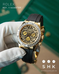 Ro*ex Eye Of The Tiger RoseGold Dial Silicon Belt Edition Premium Quality Luxury Watch theroyaltime.in