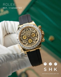 Ro*ex Eye Of The Tiger RoseGold Dial Silicon Belt Edition Premium Quality Luxury Watch theroyaltime.in