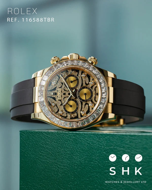 Ro*ex Eye Of The Tiger RoseGold Dial Silicon Belt Edition Premium Quality Luxury Watch theroyaltime.in