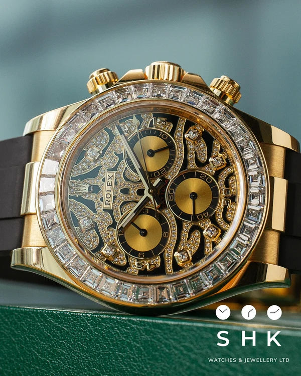 Ro*ex Eye Of The Tiger RoseGold Dial Silicon Belt Edition Premium Quality Luxury Watch theroyaltime.in