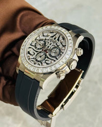 Ro*ex Eye Of The Tiger Silver Dial Silicon Belt Edition Premium Quality Luxury Watch theroyaltime.in